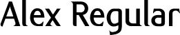 Alex Regular font | Alex.ttf