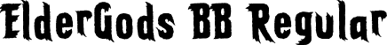 ElderGods BB Regular font | ElderGodsBB.ttf