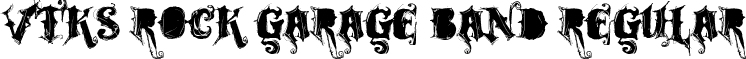 VTKS ROCK GARAGE BAND Regular font | VTKS ROCK GARAGE BAND.ttf