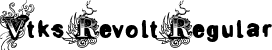 Vtks Revolt Regular font | Vtks Revolt.ttf