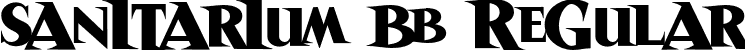 Sanitarium BB Regular font | SanitariumBB.otf