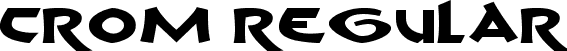 Crom Regular font | Crom_v1.ttf