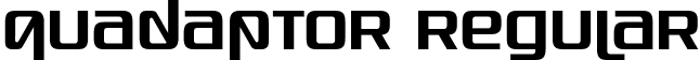 Quadaptor Regular font | quadaptor.otf