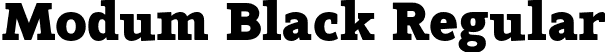 Modum Black Regular font | Modum-Black.otf