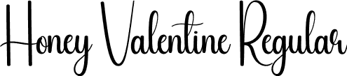 Honey Valentine Regular font | Honey-Valentine.otf