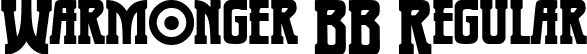 Warmonger BB Regular font | warmongerbb.ttf