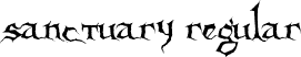 Sanctuary Regular font | Sanctuary.ttf