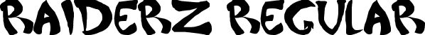 Raiderz Regular font | Raiderz.ttf