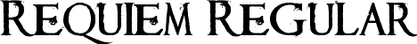 Requiem Regular font | Requiem.ttf