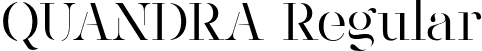 QUANDRA Regular font | Quandra.otf