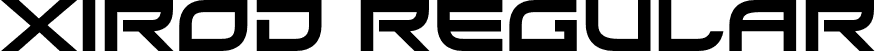 Xirod Regular font | xirod.otf