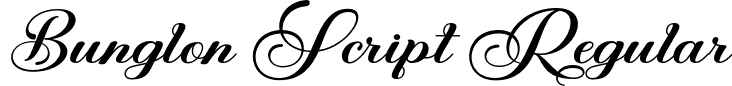 Bunglon Script Regular font | Buglon.otf