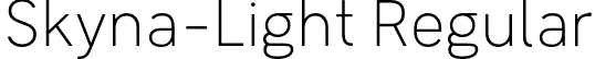 Skyna-Light Regular font | Skyna-Light.otf