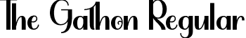 The Gathon Regular font | The Gathon.otf