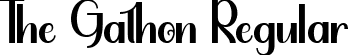 The Gathon Regular font | The Gathon.ttf