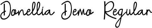 Donellia Demo Regular font | DonelliaDemoRegular.ttf