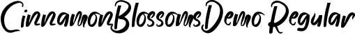 CinnamonBlossomsDemo Regular font | CinnamonBlossomsDemoRegular.ttf