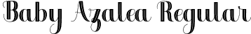 Baby Azalea Regular font | Baby Azalea.otf