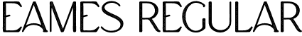 Eames Regular font | Eames.otf