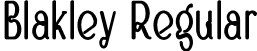 Blakley Regular font | Blakley.otf