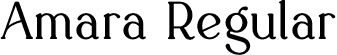 Amara Regular font | Amara.otf