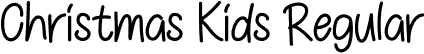 Christmas Kids Regular font | Christmas Kids.otf