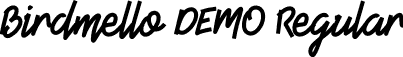 Birdmello DEMO Regular font | Birdmello DEMO.otf