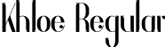 Khloe Regular font | Khloe.otf