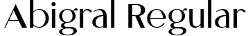 Abigral Regular font | Abigral.ttf