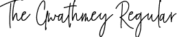 The Gwathmey Regular font | TheGwathmey.ttf