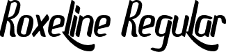 Roxeline Regular font | Roxeline.otf