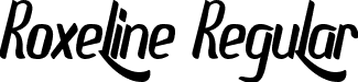 Roxeline Regular font | Roxeline.ttf