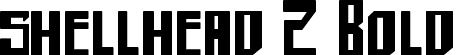 shellhead 2 Bold font | shellhead2 bold.ttf