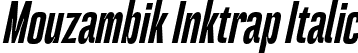 Mouzambik Inktrap Italic font | Mouzambik Inktrap Italic.otf