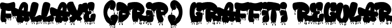 Fallaxe (Drip) Graffiti Regular font | Fallaxe Drip Graffiti.ttf