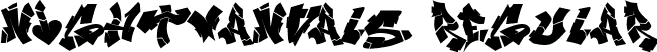 NIghtvandals Regular font | Nightvandals.ttf