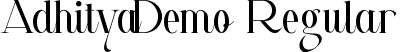 Adhitya Demo Regular font | AdhityaDemoRegular.ttf