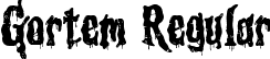 Gortem Regular font | Gortem.ttf