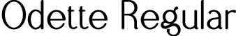 Odette Regular font | Odette.otf