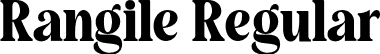 Rangile Regular font | Rangile.otf