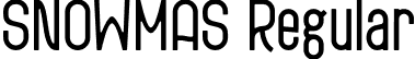 SNOWMAS Regular font | SNOWMAS.otf