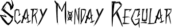 Scary Monday Regular font | ScaryMonday.otf