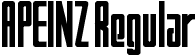 APEINZ Regular font | APEINZ.ttf