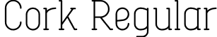 Cork Regular font | Cork.otf