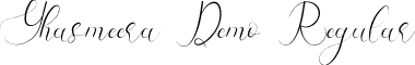 Yhasmeera Demo Regular font | YhasmeeraDemoRegular.ttf