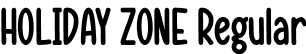 HOLIDAY ZONE Regular font | HOLIDAYZONE.otf