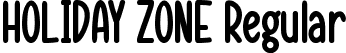 HOLIDAY ZONE Regular font | HOLIDAYZONE.ttf