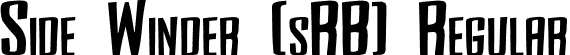 Side Winder (sRB) Regular font | SideWinder(sRB).TTF