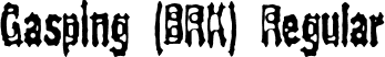 Gasping (BRK) Regular font | gasping.ttf