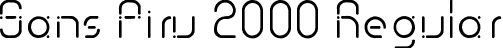 Sans Piru 2000 Regular font | SansPiru2000.ttf